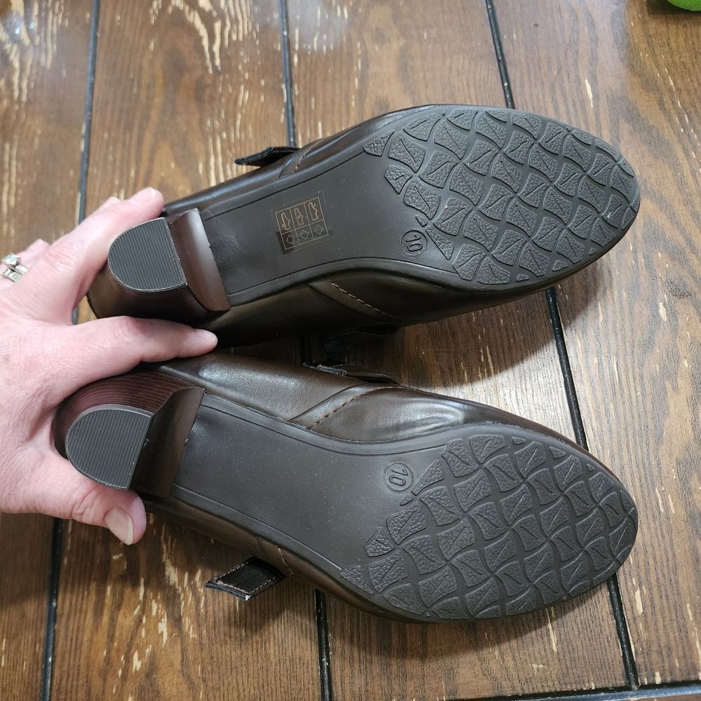 Pierre Dumas brown slip on ankle boots Sz 10 - Picture 5 of 5